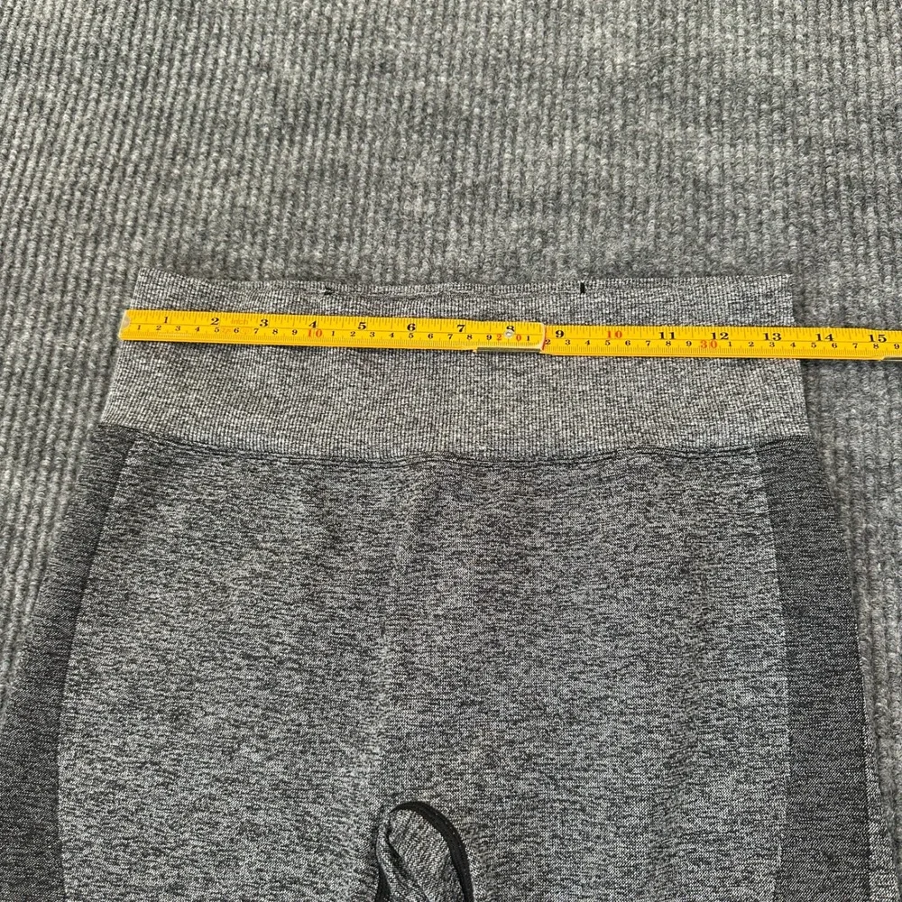 PINK Womens Active Seamless Leggings Large Gray Heathered High Rise Stretch